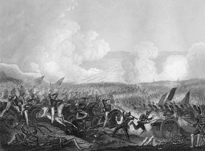 Framed Print : Battle of Salamanca, Spain, 22 July 1811 (c1857). Artist: DJ Pound