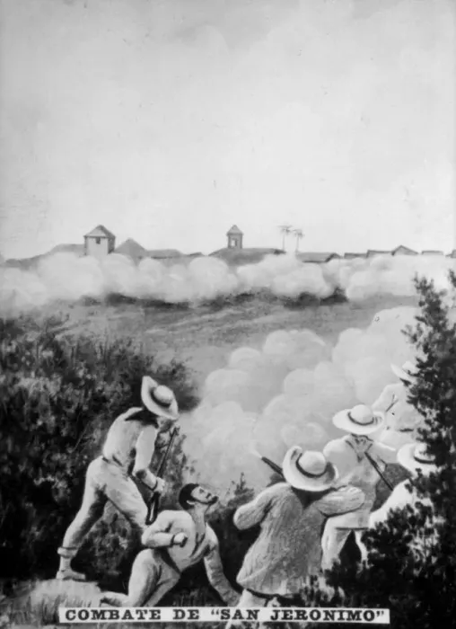 Framed Print : The Battle of San Geronimo, (1895), 1920s Framed Print : The Battle of San Geronimo, (1895), 1920s