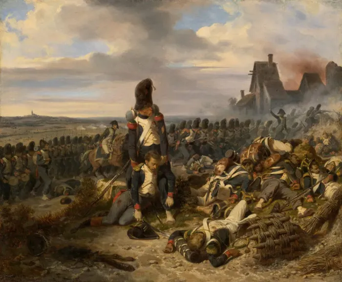 Framed Print : Battle Scene, c. 1825. Creator: Hippolyte Bellangé Framed Print : Battle Scene, c. 1825. Creator: Hippolyte Bellangé