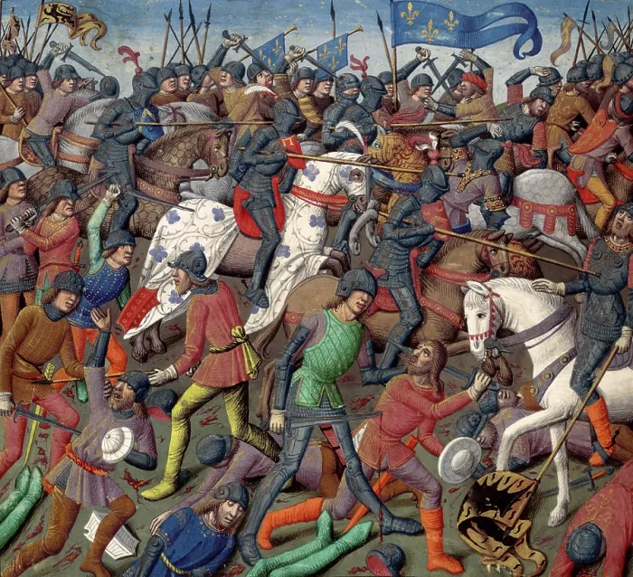 Framed Print : Battle scene, c1470. Creator: Unknown Framed Print : Battle scene, c1470. Creator: Unknown
