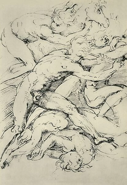 Battle scene, early 16th century, (1943). Creator: Raphael