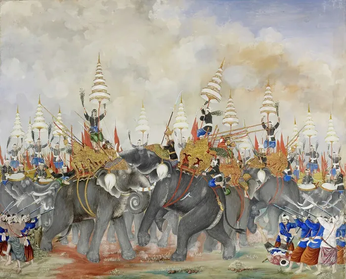 Framed Print : Battle Scene, early 20th century. Creator: Unknown Framed Print : Battle Scene, early 20th century. Creator: Unknown