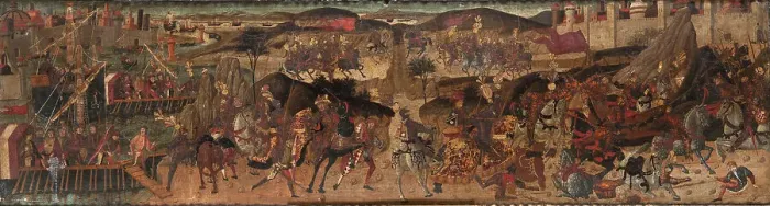 Framed Print : A Battle Scene, late 16th century. Creator: Master of Marradi Framed Print : A Battle Scene, late 16th century. Creator: Master of Marradi