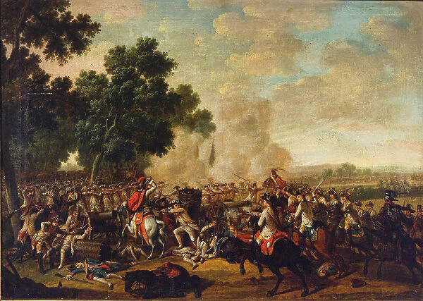 Battle Scene from the Seven Years War, Second Half of the 18th cen Creator: Anonymous