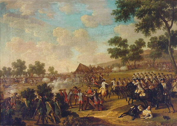 Battle Scene from the Seven Years War, Second Half of the 18th cen.. Creator: Anonymous