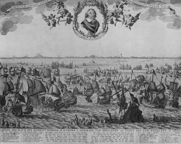 Framed Print : Battle of Scheveningen, c1653. Artist: Cornelis de Visscher Framed Print : Battle of Scheveningen, c1653. Artist: Cornelis de Visscher