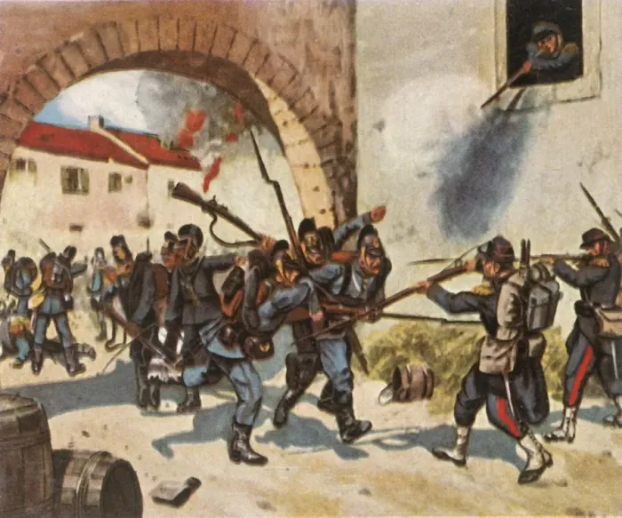 Framed Print : The Battle of Sedan, 1 September 1870, (1936). Creator: Unknown Framed Print : The Battle of Sedan, 1 September 1870, (1936). Creator: Unknown