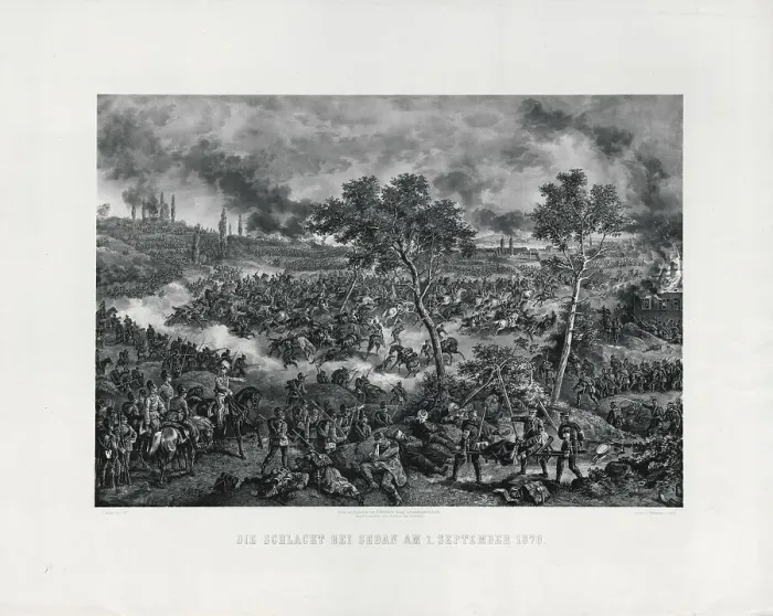 Framed Print : The Battle of Sedan on September 1, 1870, 1871. Creator: Kaiser, Friedrich (1815-1890) Framed Print : The Battle of Sedan on September 1, 1870, 1871. Creator: Kaiser, Friedrich (1815-1890)