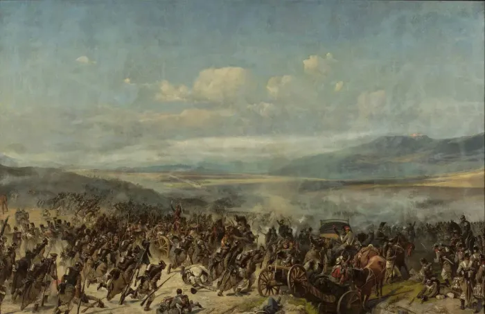 Framed Print : The Battle of Segesvar on 31 July 1849, Mid of the 19th cen Framed Print : The Battle of Segesvar on 31 July 1849, Mid of the 19th cen
