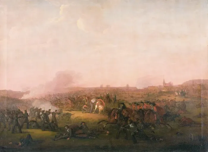 Framed Print : Battle of Sehested, 1822-1823. Creator: Jorgen Sonne Framed Print : Battle of Sehested, 1822-1823. Creator: Jorgen Sonne