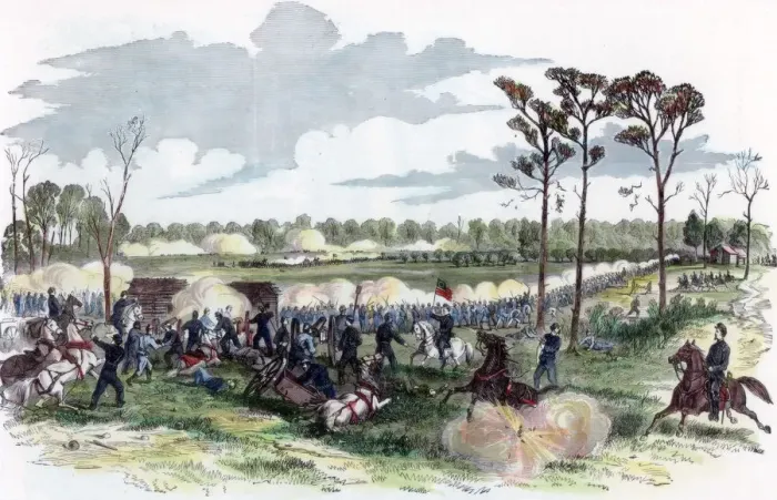 Framed Print : Battle of Shiloh, Tennessee, American Civil War, 6 April 1862 Framed Print : Battle of Shiloh, Tennessee, American Civil War, 6 April 1862