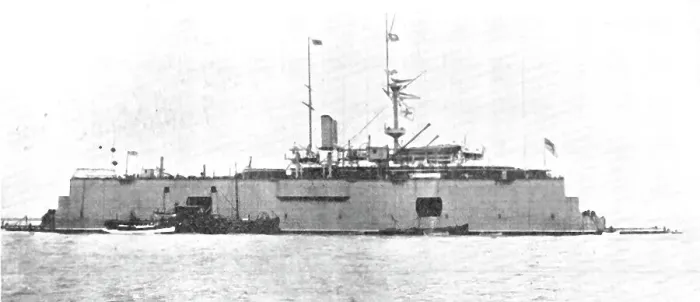 Framed Print : A battle-ship docked on the water: H.M.S. Sans Pareil on a floating-dock in the Tyne, 1909. Creator: L.N.A Framed Print : A battle-ship docked on the water: H.M.S. Sans Pareil on a floating-dock in the Tyne, 1909. Creator: L.N.A