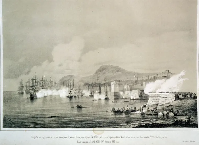Framed Print : The Battle of Sinop, 30th November 1853 Framed Print : The Battle of Sinop, 30th November 1853