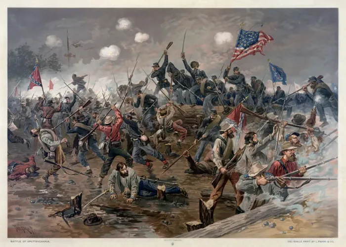 Framed Print : The Battle of Spotsylvania Court House, 1887 Framed Print : The Battle of Spotsylvania Court House, 1887