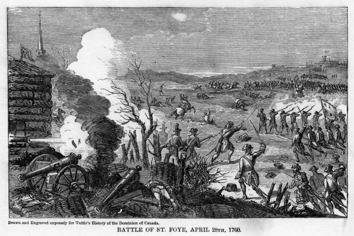 Framed Print : Battle of St Foye, April 28th 1760, (1877) Framed Print : Battle of St Foye, April 28th 1760, (1877)