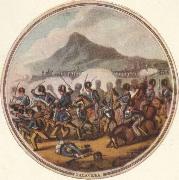 Battle of Talavera, 1815, (1910). Artist: Edward Orme