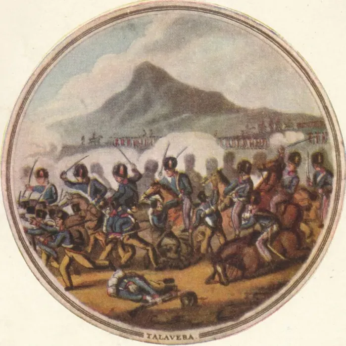 Framed Print : Battle of Talavera, 1815, (1910). Artist: Edward Orme Framed Print : Battle of Talavera, 1815, (1910). Artist: Edward Orme