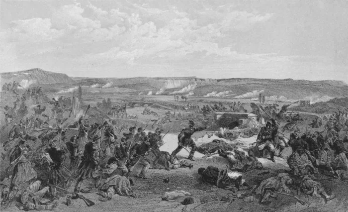 Framed Print : Battle of the Tchernaya, 16th August 1855. Creator: RM Bryson Framed Print : Battle of the Tchernaya, 16th August 1855. Creator: RM Bryson
