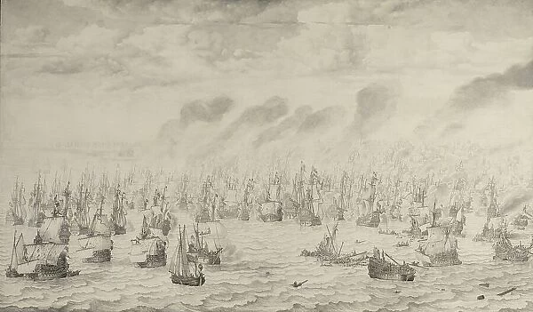 The Battle of Terheide, 1657. Creator: Willem van de Velde I