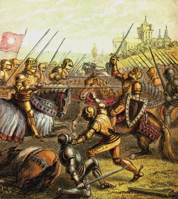 Framed Print : Battle Of Tewkesbury, 1471, (c1850) Framed Print : Battle Of Tewkesbury, 1471, (c1850)