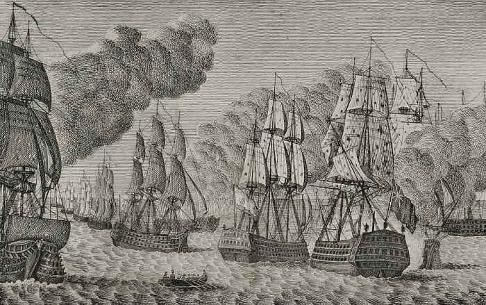 Framed Print : Battle of Trafalgar, October 21, 1805, (1851). Creator: Unknown Framed Print : Battle of Trafalgar, October 21, 1805, (1851). Creator: Unknown