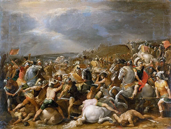Battle of Tullus Hostilius against the Forces of Veii, ca. 1597. Creator: Cesari, Giuseppe (1568-1640)
