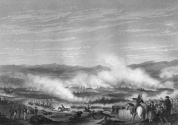 Battle of Vitoria, 21 June 1813 (c1857). Artist: DJ Pound