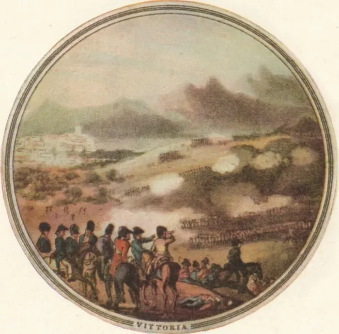 Framed Print : Battle of Vittoria, 1815 (1910). Artist: Edward Orme Framed Print : Battle of Vittoria, 1815 (1910). Artist: Edward Orme