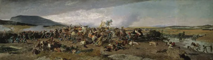 Framed Print : The Battle of Wad-Ras, 1863. Artist: Fortuny, Maria (1838-1874) Framed Print : The Battle of Wad-Ras, 1863. Artist: Fortuny, Maria (1838-1874)