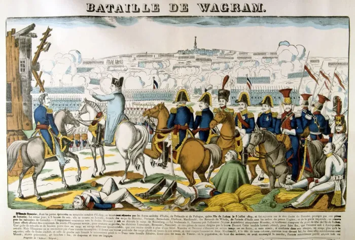 Framed Print : Battle of Wagram, 1809, (c1835). Artist: Francois Georgin Framed Print : Battle of Wagram, 1809, (c1835). Artist: Francois Georgin