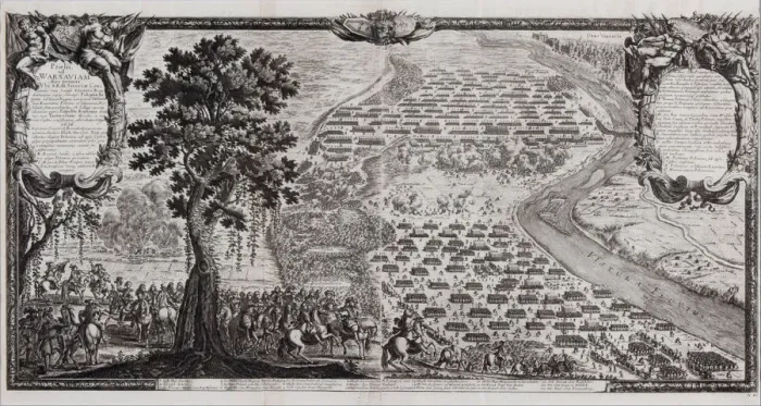 Framed Print : The Battle of Warsaw on July 1656. Artist: Dahlberg, Erik (1625-1703) Framed Print : The Battle of Warsaw on July 1656. Artist: Dahlberg, Erik (1625-1703)