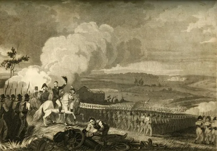 Framed Print : The Battle of Waterloo, (18 June 1815), 1816 Creator: Unknown Framed Print : The Battle of Waterloo, (18 June 1815), 1816 Creator: Unknown