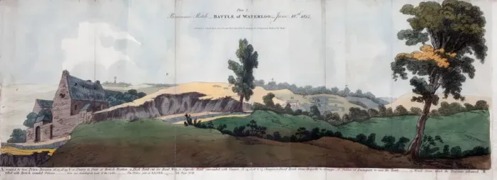 Framed Print : The Battle of Waterloo, 1815 (1816). Artist: J Booth Framed Print : The Battle of Waterloo, 1815 (1816). Artist: J Booth