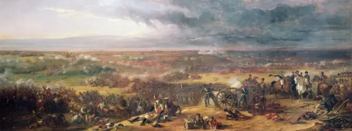 Framed Print : Battle of Waterloo, 1815 Artist: William Allan Framed Print : Battle of Waterloo, 1815 Artist: William Allan