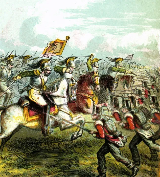 Framed Print : The Battle of Waterloo, 1815, (c1850s) Framed Print : The Battle of Waterloo, 1815, (c1850s)