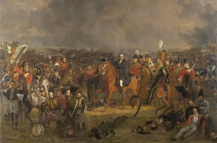 Framed Print : The Battle of Waterloo, 1824 Framed Print : The Battle of Waterloo, 1824
