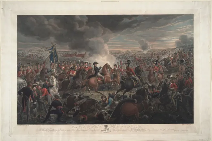 Framed Print : The Battle of Waterloo. Artist: Sauerweid, Alexander Ivanovich (1783-1844) Framed Print : The Battle of Waterloo. Artist: Sauerweid, Alexander Ivanovich (1783-1844)