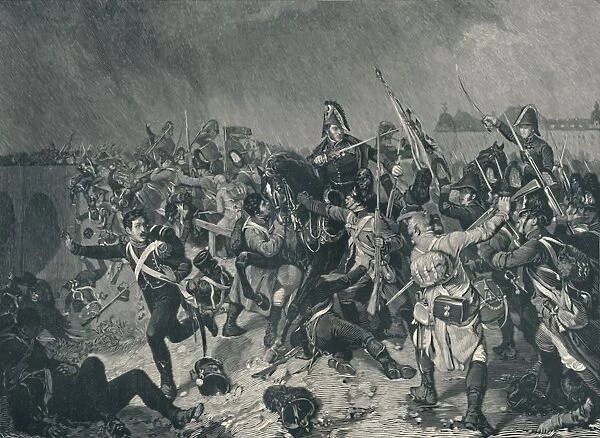 Battle at Znaim, July 11, 1809, (1896). Artist: M Haider