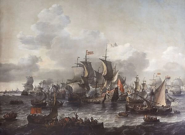 The Battle of the Zuider Zee, 1573, 1663. Creator: Jan Theunisz. Blanckerhoff
