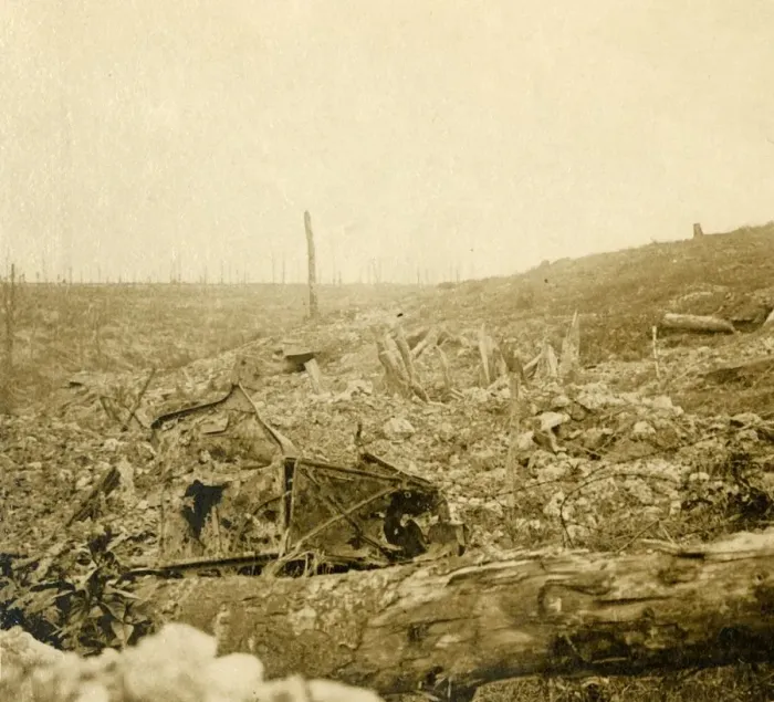 Framed Print : Battlefield, Bezonvaux, Verdun, northern France, c1914-c1918 Framed Print : Battlefield, Bezonvaux, Verdun, northern France, c1914-c1918