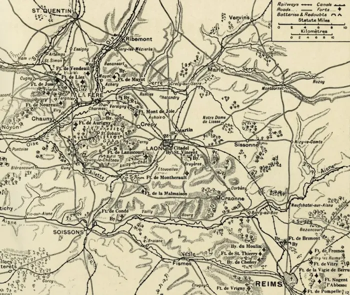 Framed Print : The Battlefields of the Aisne, Oise and Somme, 1915. Creator: Unknown Framed Print : The Battlefields of the Aisne, Oise and Somme, 1915. Creator: Unknown