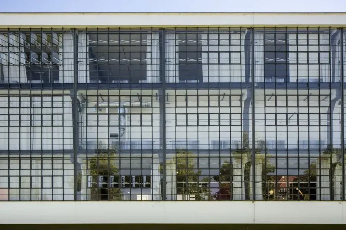 Framed Print : The Bauhaus building, Dessau, Germany, 2018. Artist: Alan John Ainsworth Framed Print : The Bauhaus building, Dessau, Germany, 2018. Artist: Alan John Ainsworth