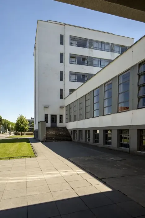 Framed Print : The Bauhaus building, Dessau, Germany, 2018. Artist: Alan John Ainsworth Framed Print : The Bauhaus building, Dessau, Germany, 2018. Artist: Alan John Ainsworth