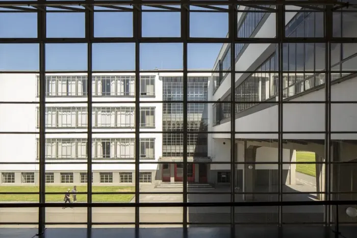 Framed Print : The Bauhaus building, Dessau, Germany, 2018. Artist: Alan John Ainsworth Framed Print : The Bauhaus building, Dessau, Germany, 2018. Artist: Alan John Ainsworth