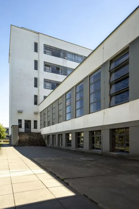 Framed Print : The Bauhaus building, Dessau, Germany, 2018. Artist: Alan John Ainsworth Framed Print : The Bauhaus building, Dessau, Germany, 2018. Artist: Alan John Ainsworth