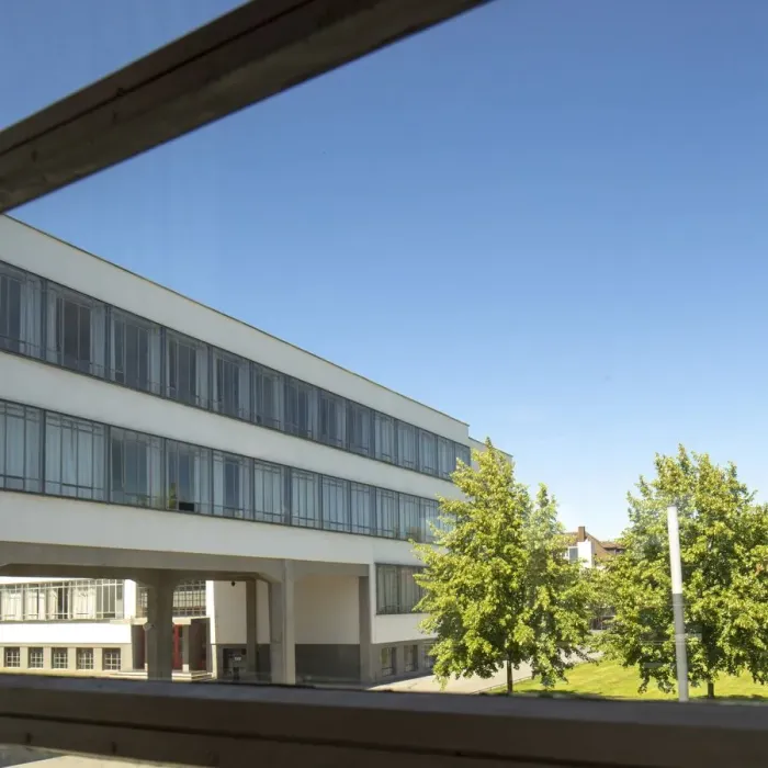 Framed Print : The Bauhaus building, Dessau, Germany, 2018. Artist: Alan John Ainsworth Framed Print : The Bauhaus building, Dessau, Germany, 2018. Artist: Alan John Ainsworth
