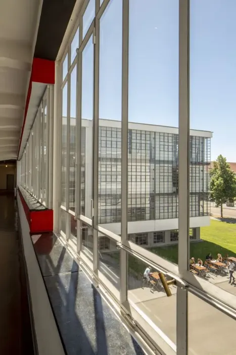 Framed Print : The Bauhaus building, Dessau, Germany, 2018. Artist: Alan John Ainsworth Framed Print : The Bauhaus building, Dessau, Germany, 2018. Artist: Alan John Ainsworth