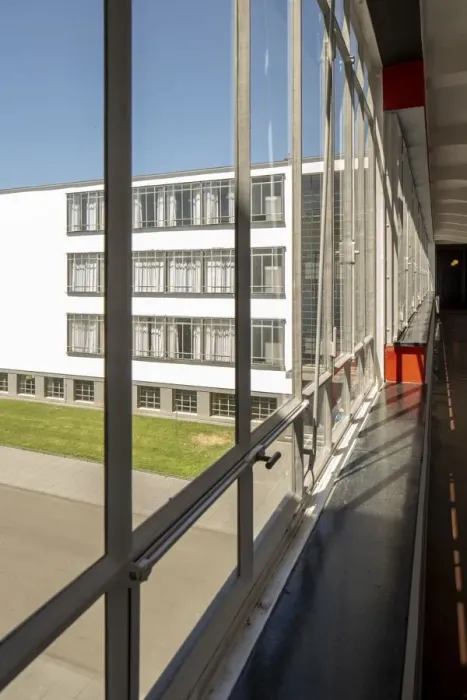 Framed Print : The Bauhaus building, Dessau, Germany, 2018. Artist: Alan John Ainsworth Framed Print : The Bauhaus building, Dessau, Germany, 2018. Artist: Alan John Ainsworth