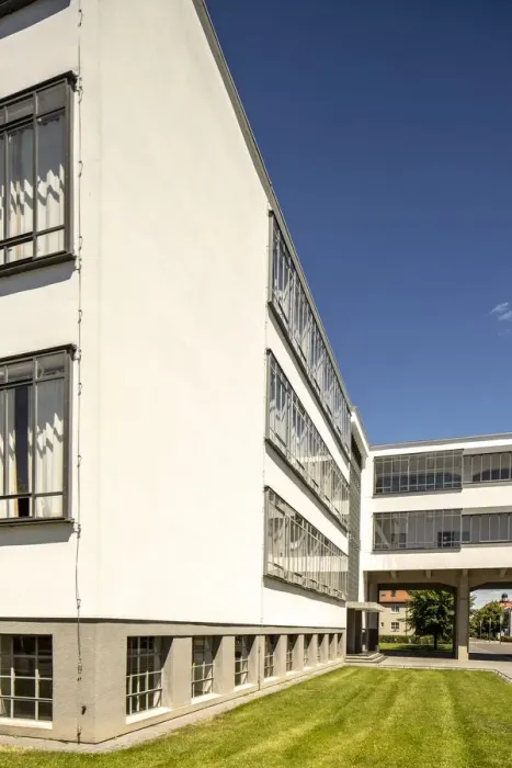 Framed Print : The Bauhaus building, Dessau, Germany, 2018. Artist: Alan John Ainsworth Framed Print : The Bauhaus building, Dessau, Germany, 2018. Artist: Alan John Ainsworth