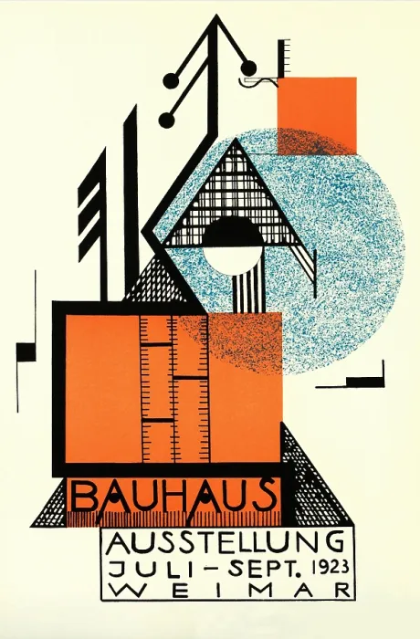 Framed Print : Bauhaus exhibition. Postcard, 1923 Framed Print : Bauhaus exhibition. Postcard, 1923
